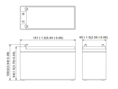 bb battery bc7 12 габаритные размеры